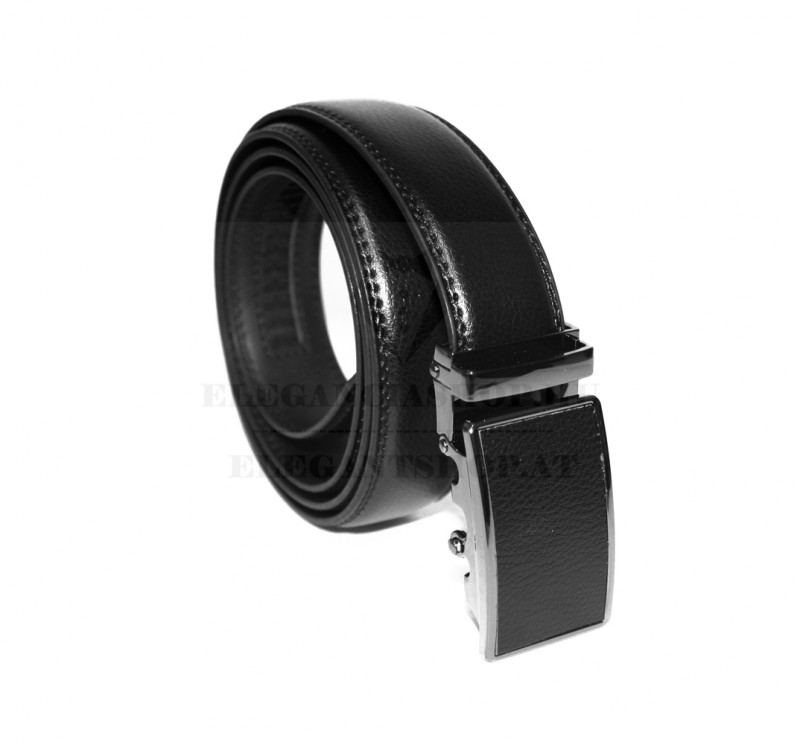 Marco Sergioni extra hosszú férfi bőr öv - Fekete