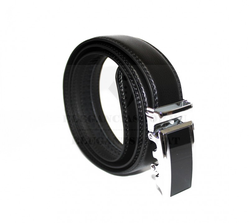 Marco Sergioni extra hosszú férfi bőr öv - Fekete