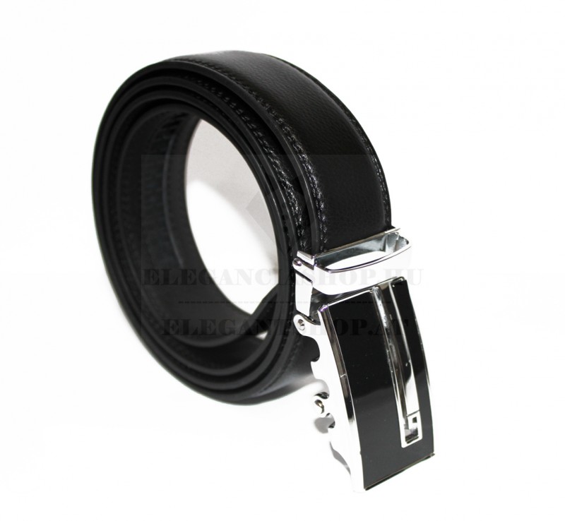 Marco Sergioni extra hosszú férfi bőr öv - Fekete