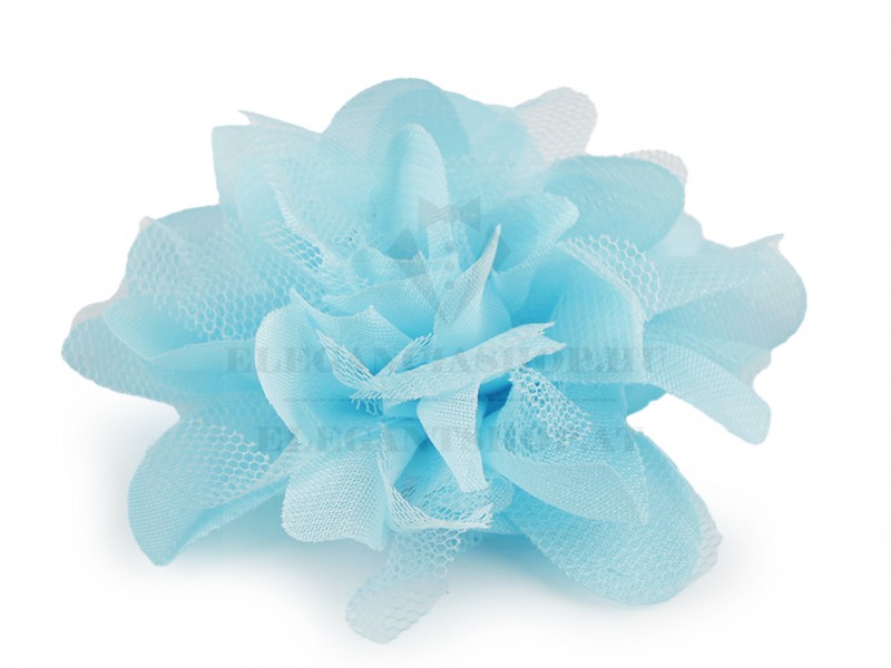 Sifon virág azúrkék - 4 db/csomag