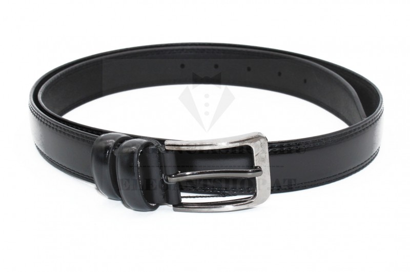 HF férfi bőr öv - Fekete