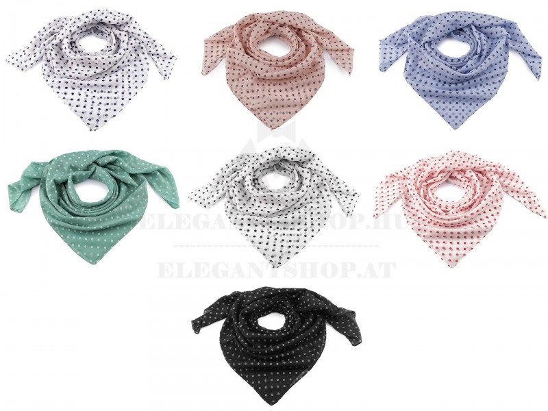 Pöttyös kendő - 85x90 cm