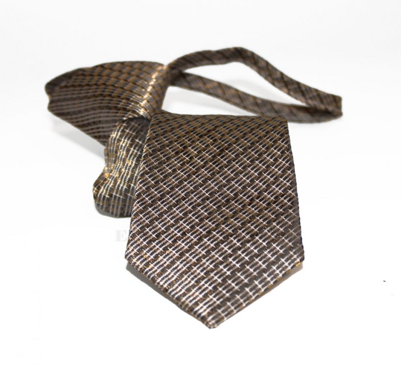 NM Állítható gyereknyakkendő - Barna aprópöttyös