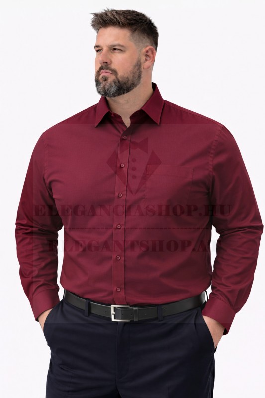 Goldenland extra hosszúujjú ing - Bordó