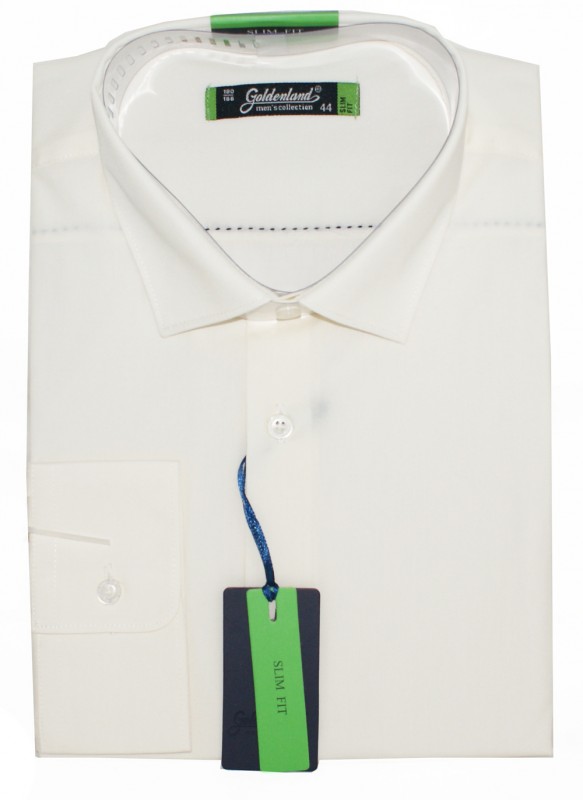 Goldenland slim hosszúujjú ing - Ecru