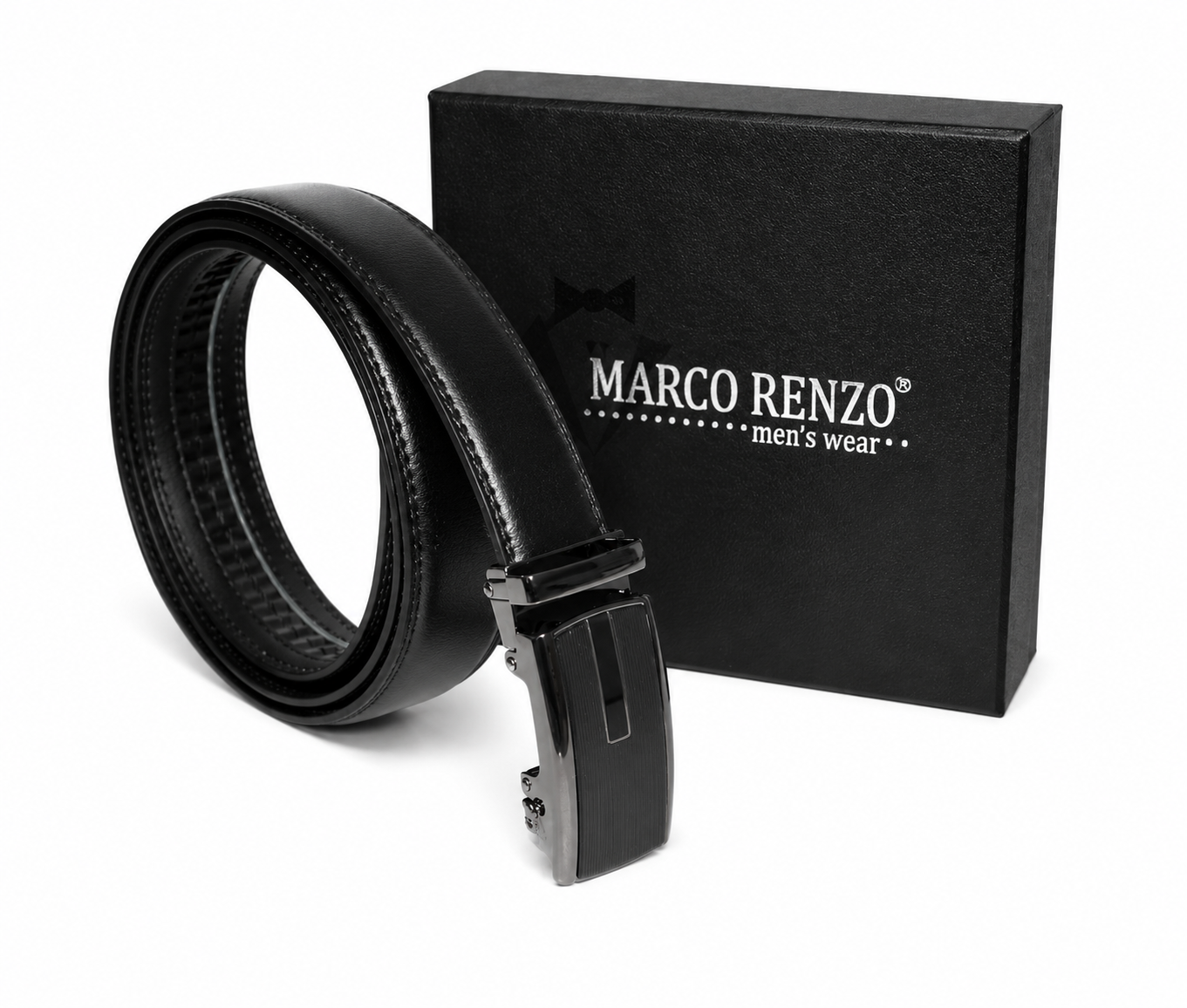 Marco Sergioni férfi bőr öv - Fekete