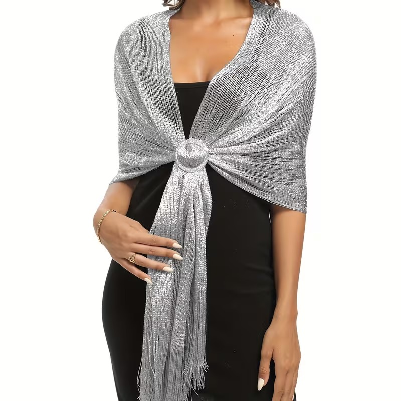 TT Lurex rojtos bolero - Ezüst