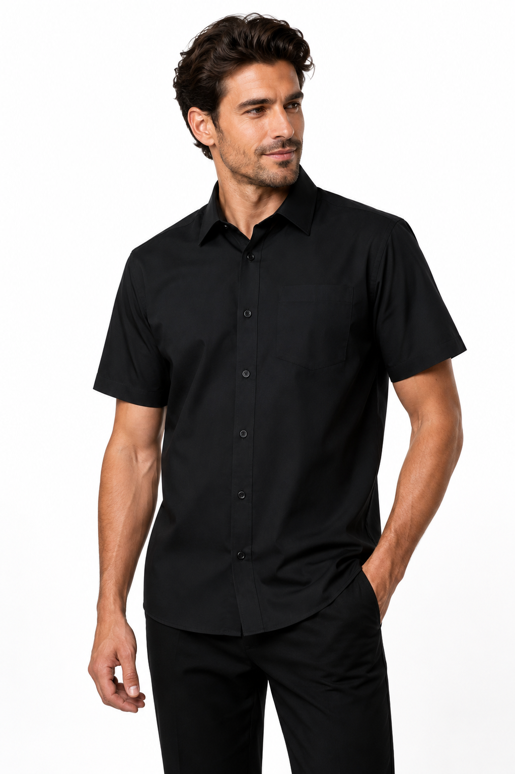100% Pamut Comfort fit r.u ing - Fekete