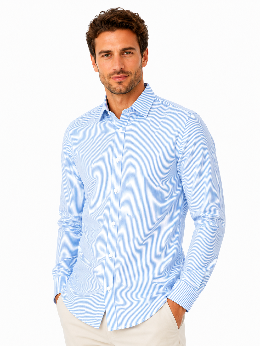 GINGHAM 100% pamut comfort fit h.u férfi ing Piros-fehér kockás