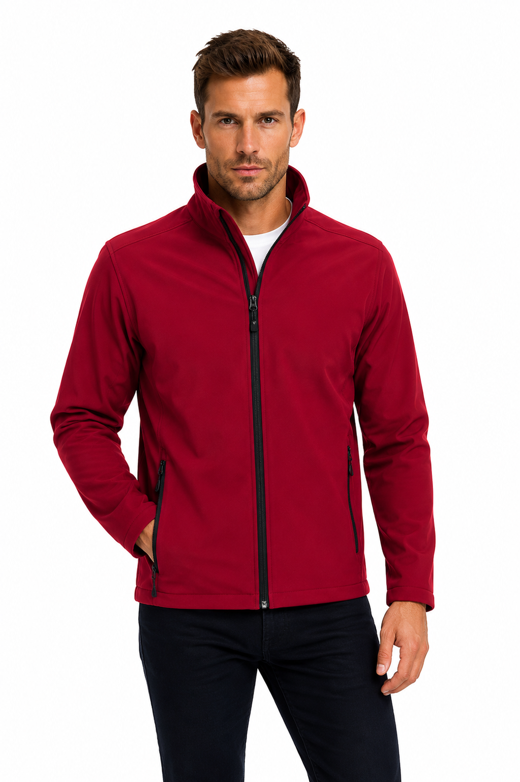 Sol's férfi softshell dzseki - Piros