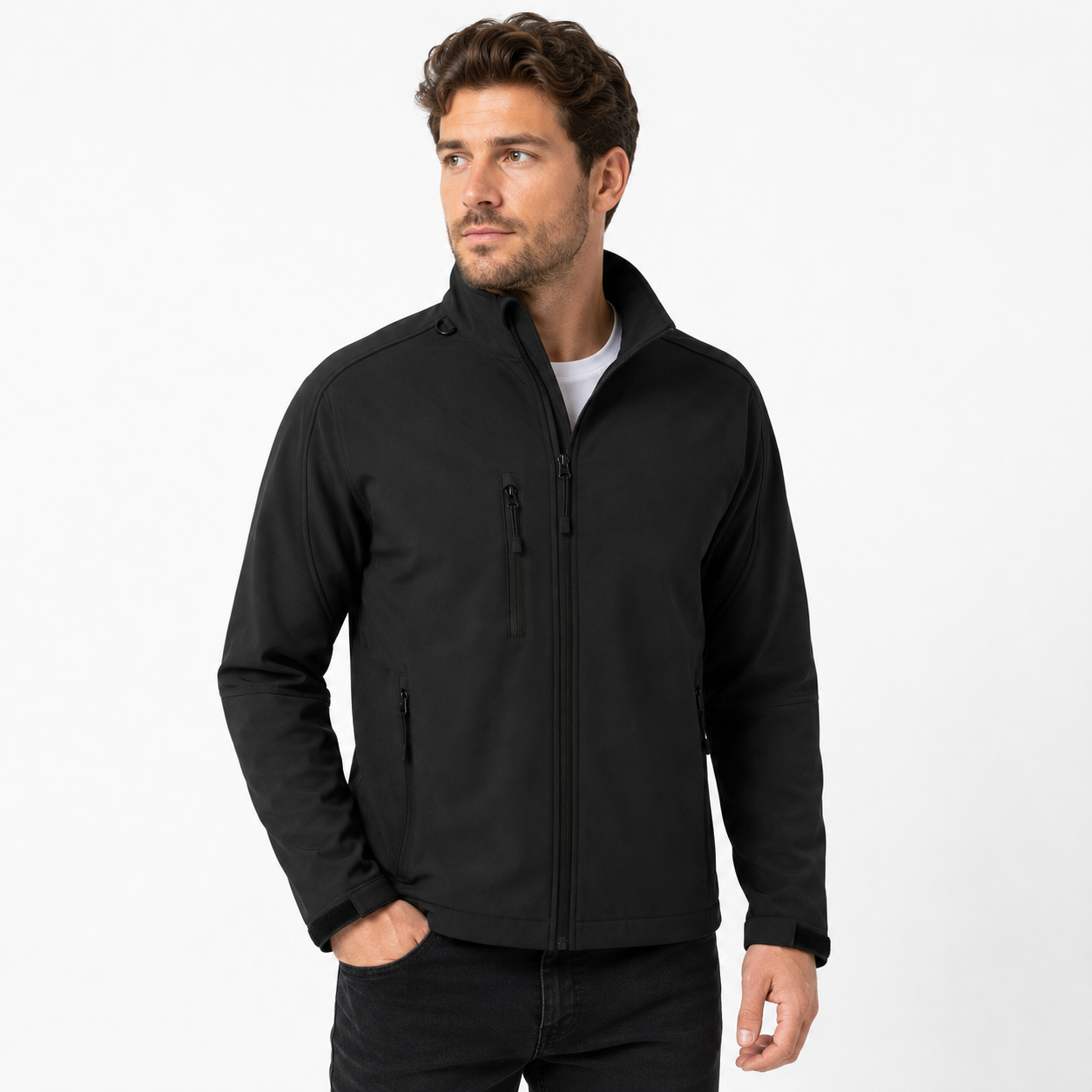 Férfi softshell dzseki - Fekete