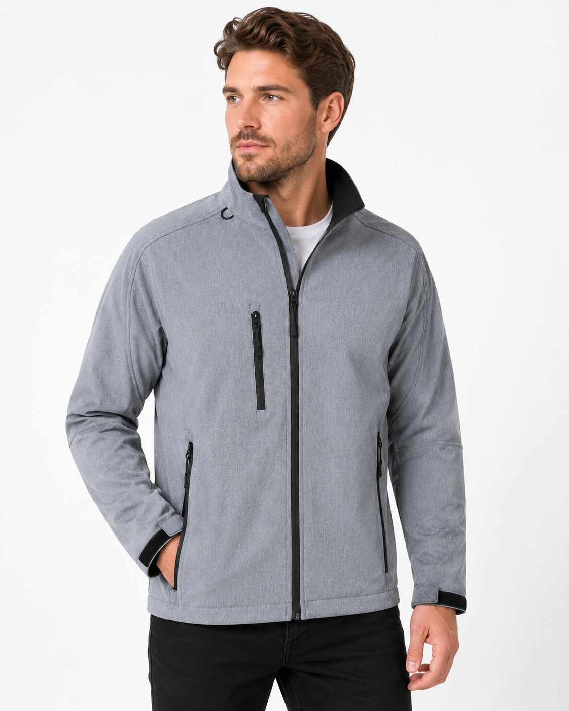 Férfi softshell dzseki - Szürke