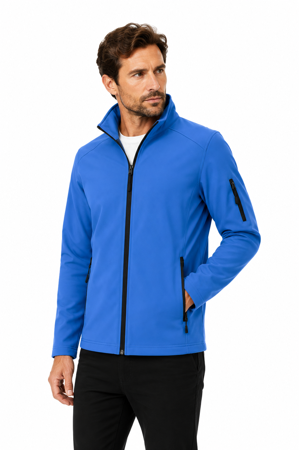 Férfi softshell dzseki - Kobaltkék
