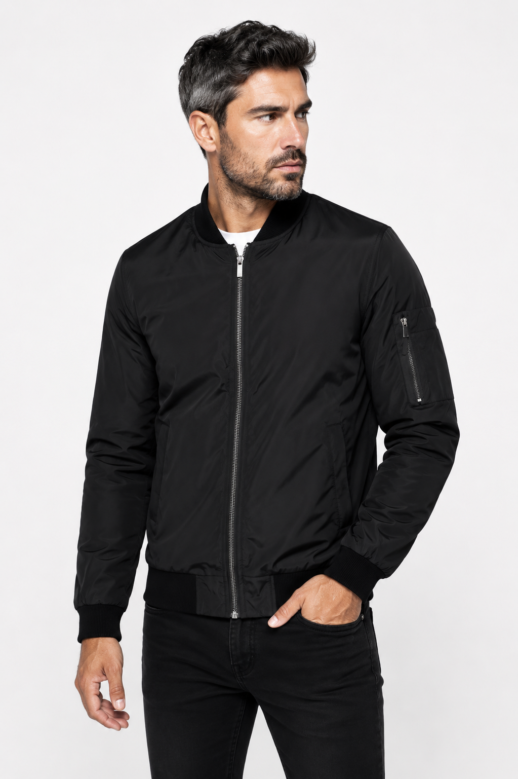 Férfi bomber dzseki - Fekete