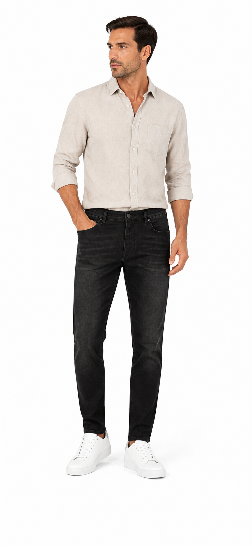 Basic Jeans férfi farmer - Fekete