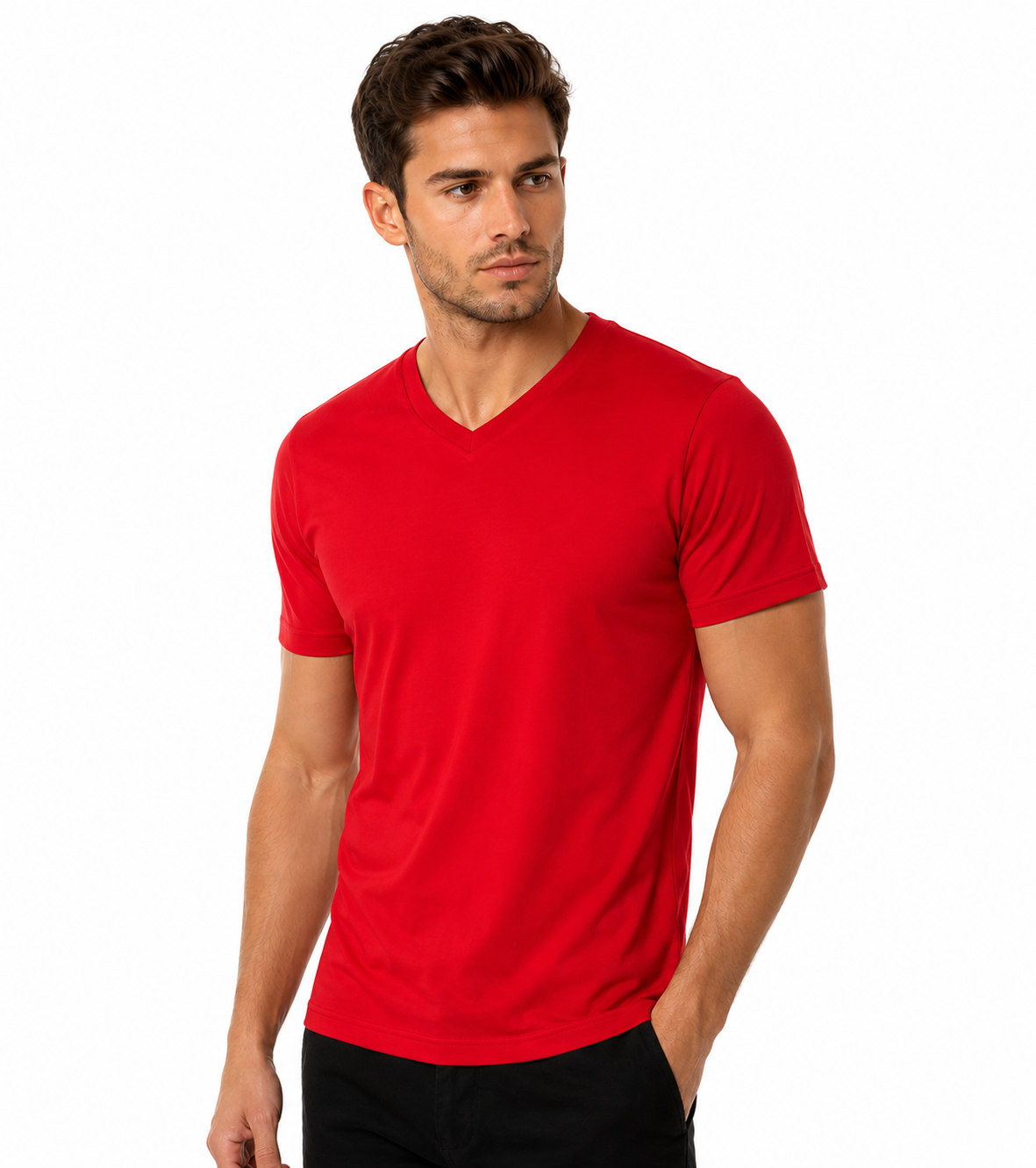 Heavy V-neck unisex r.u póló