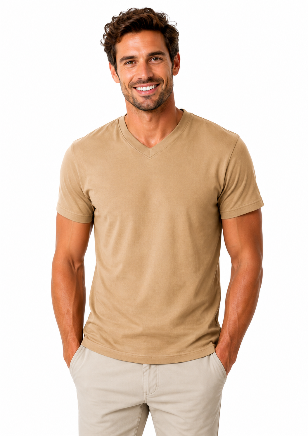 V-neck unisex r.u póló
