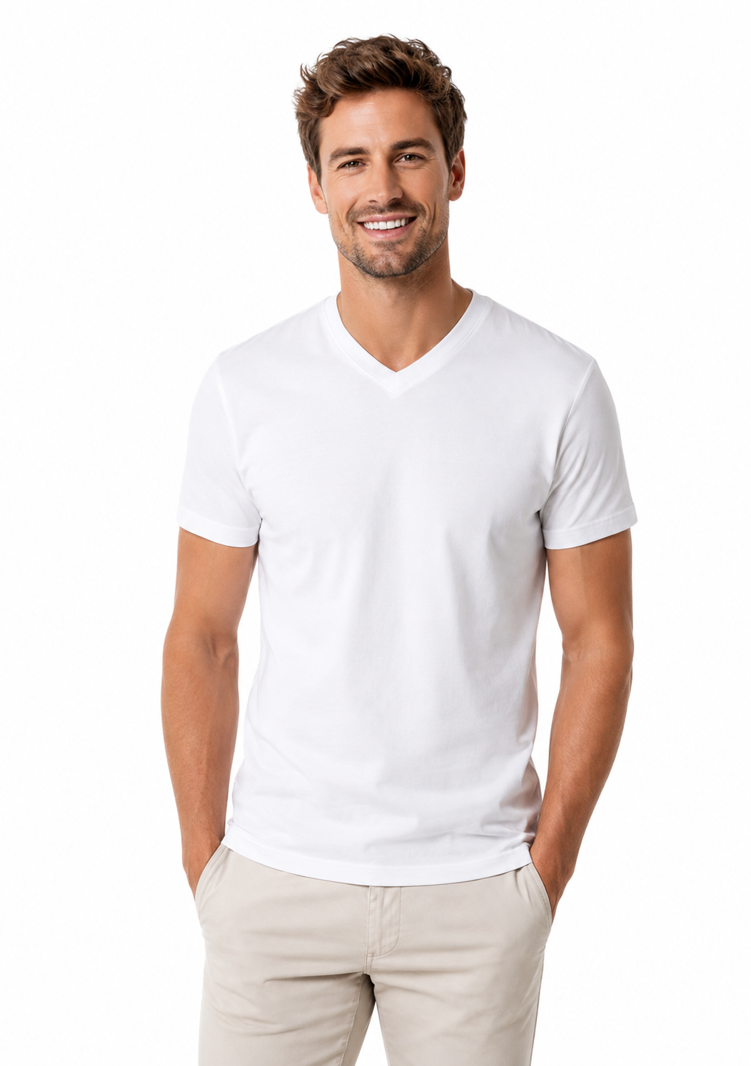 V-neck unisex r.u póló