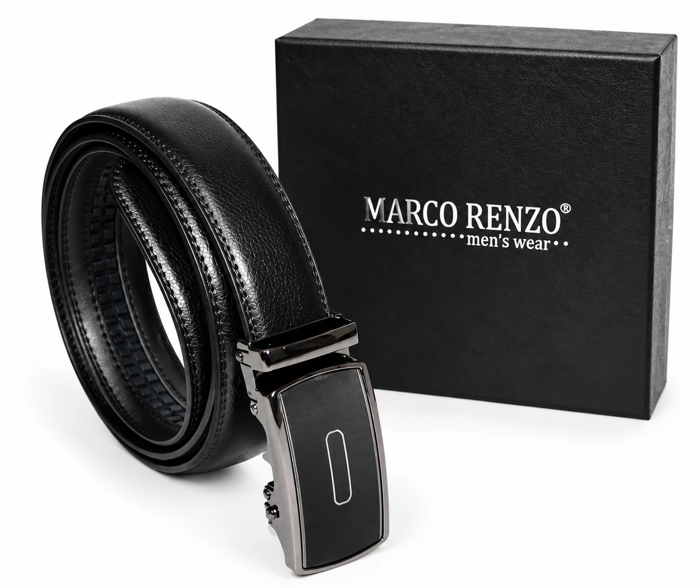 Marco Sergioni férfi bőr öv - Fekete