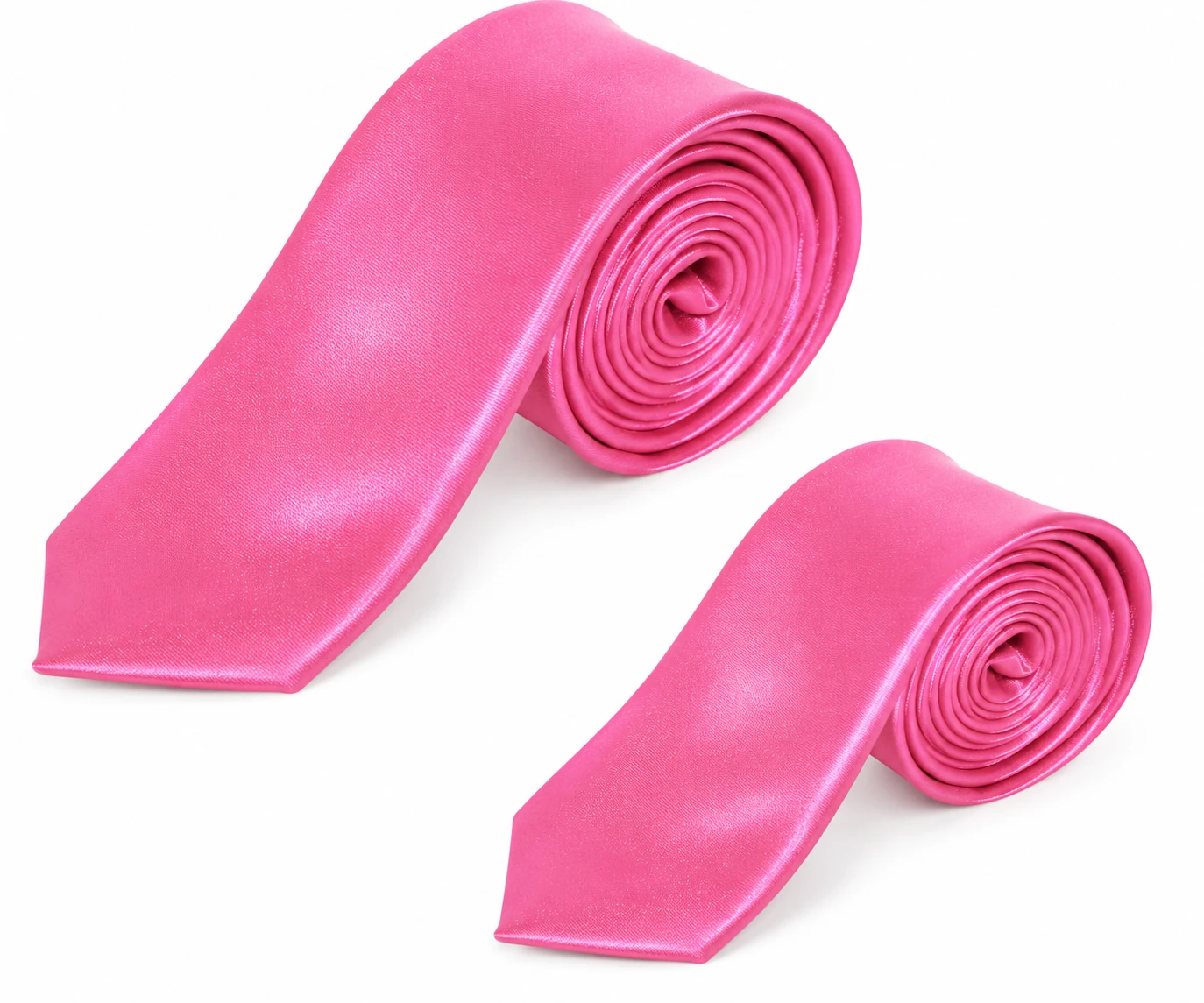 Szatén apa-fia nyakkendő szett - Pink