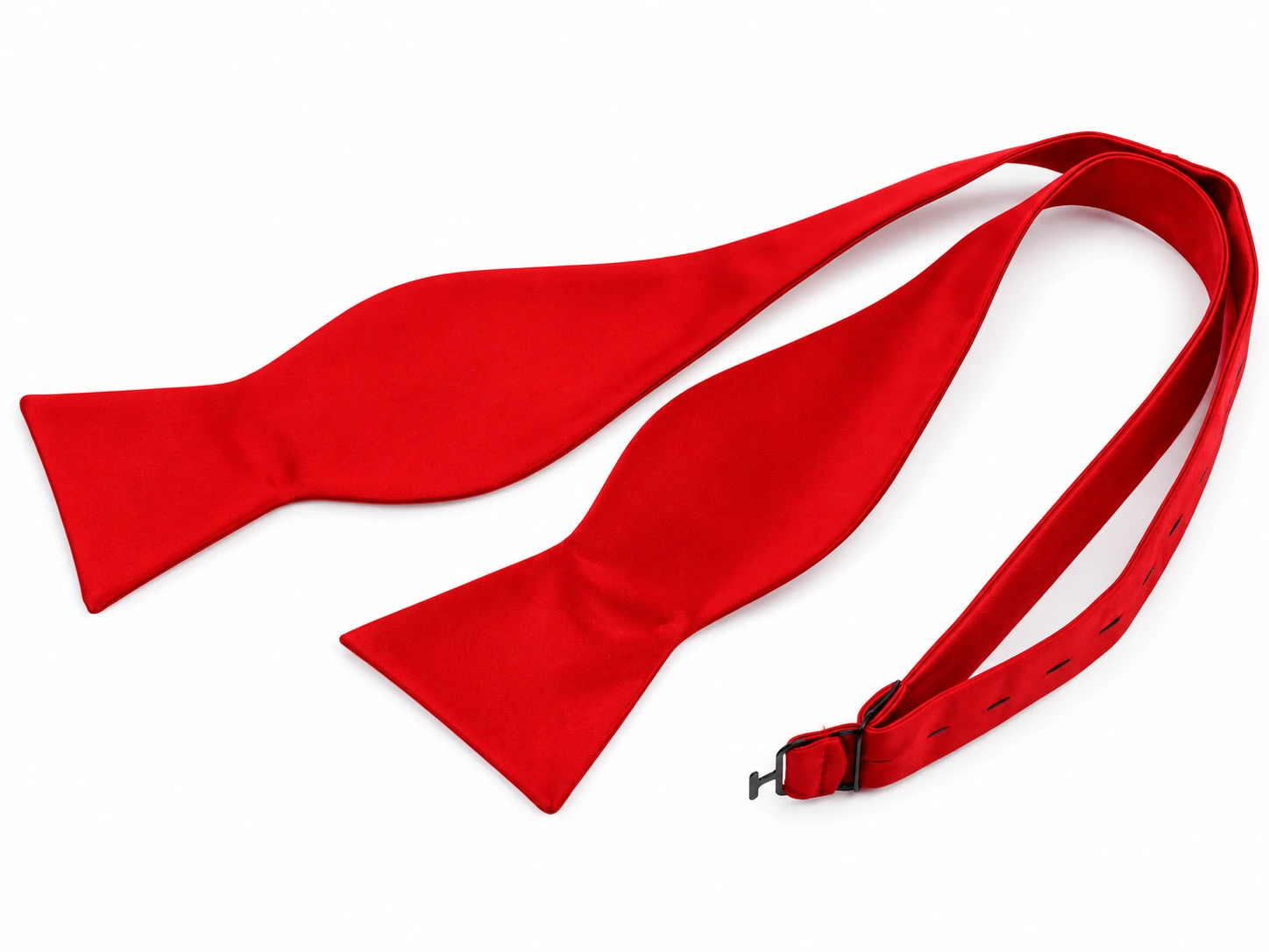 NM szatén köthető csokornyakkendő - Piros