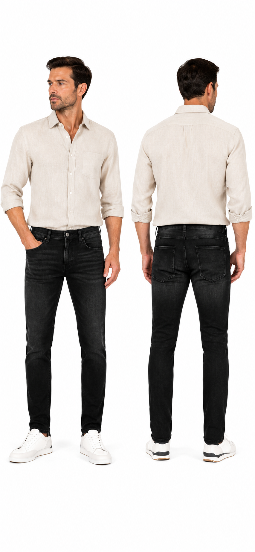Basic Jeans férfi farmer - Fekete