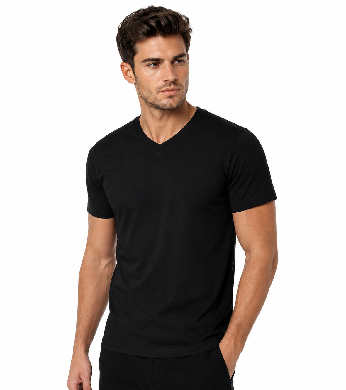 Heavy V-neck unisex r.u póló