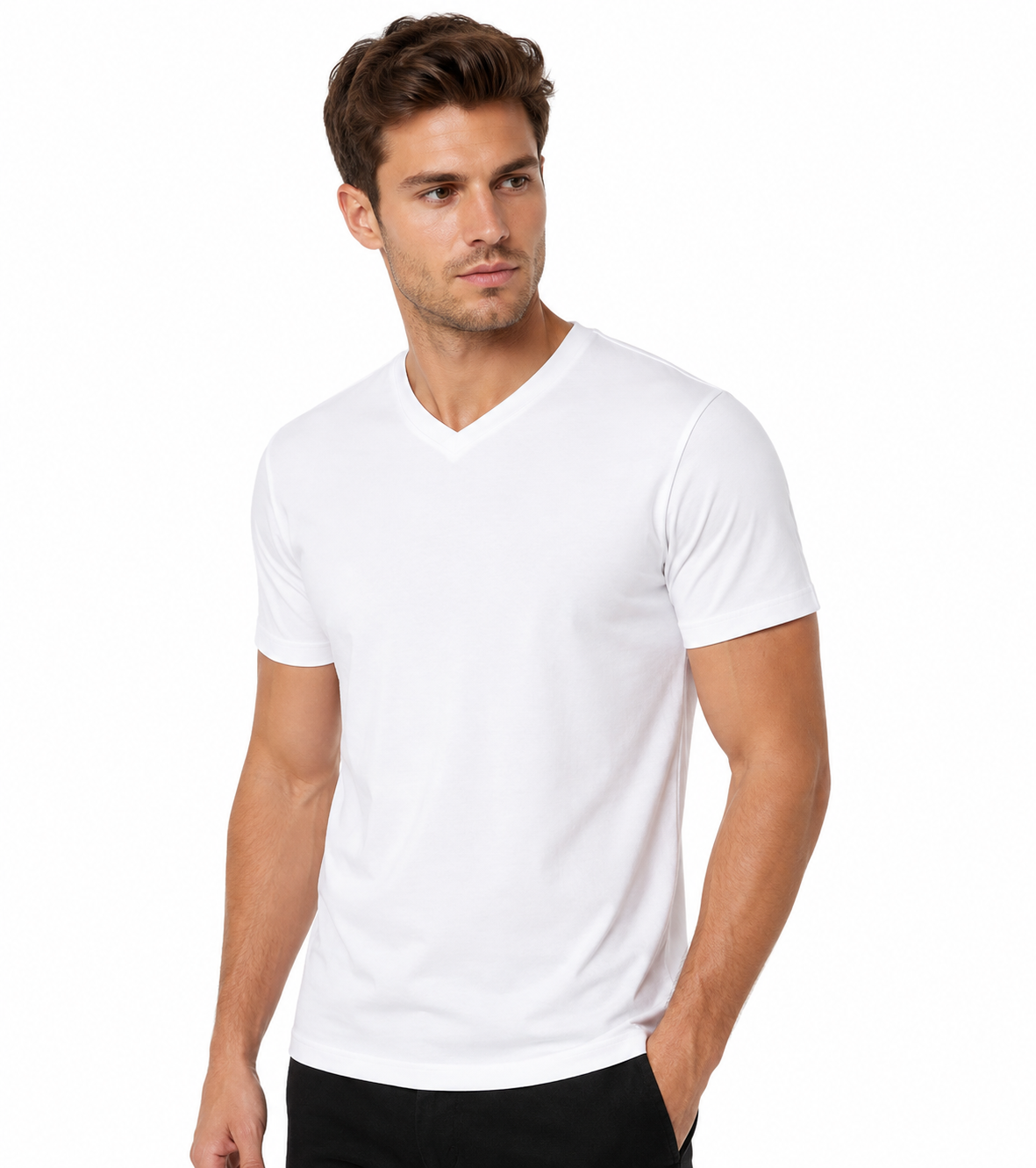 Heavy V-neck unisex r.u póló