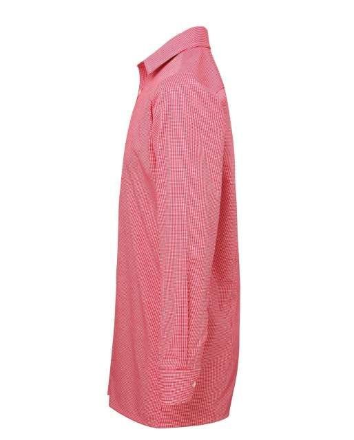 GINGHAM 100% pamut slim fit h.u férfi ing - Piros csíkos