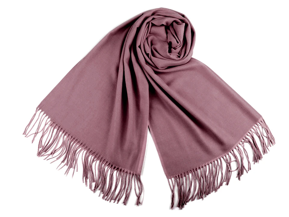 Pashmina típusú sál rojtokkal