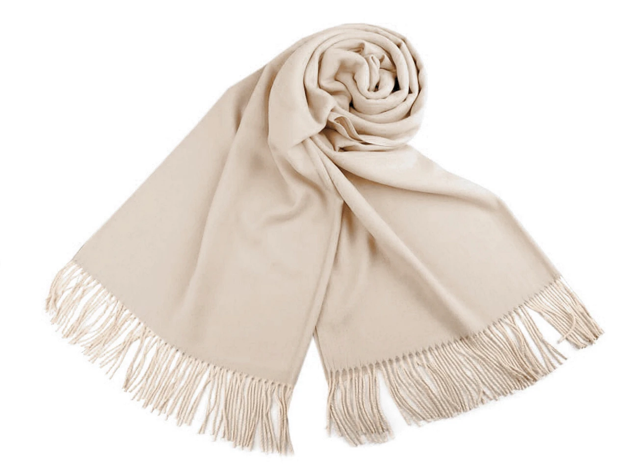 Pashmina típusú sál rojtokkal