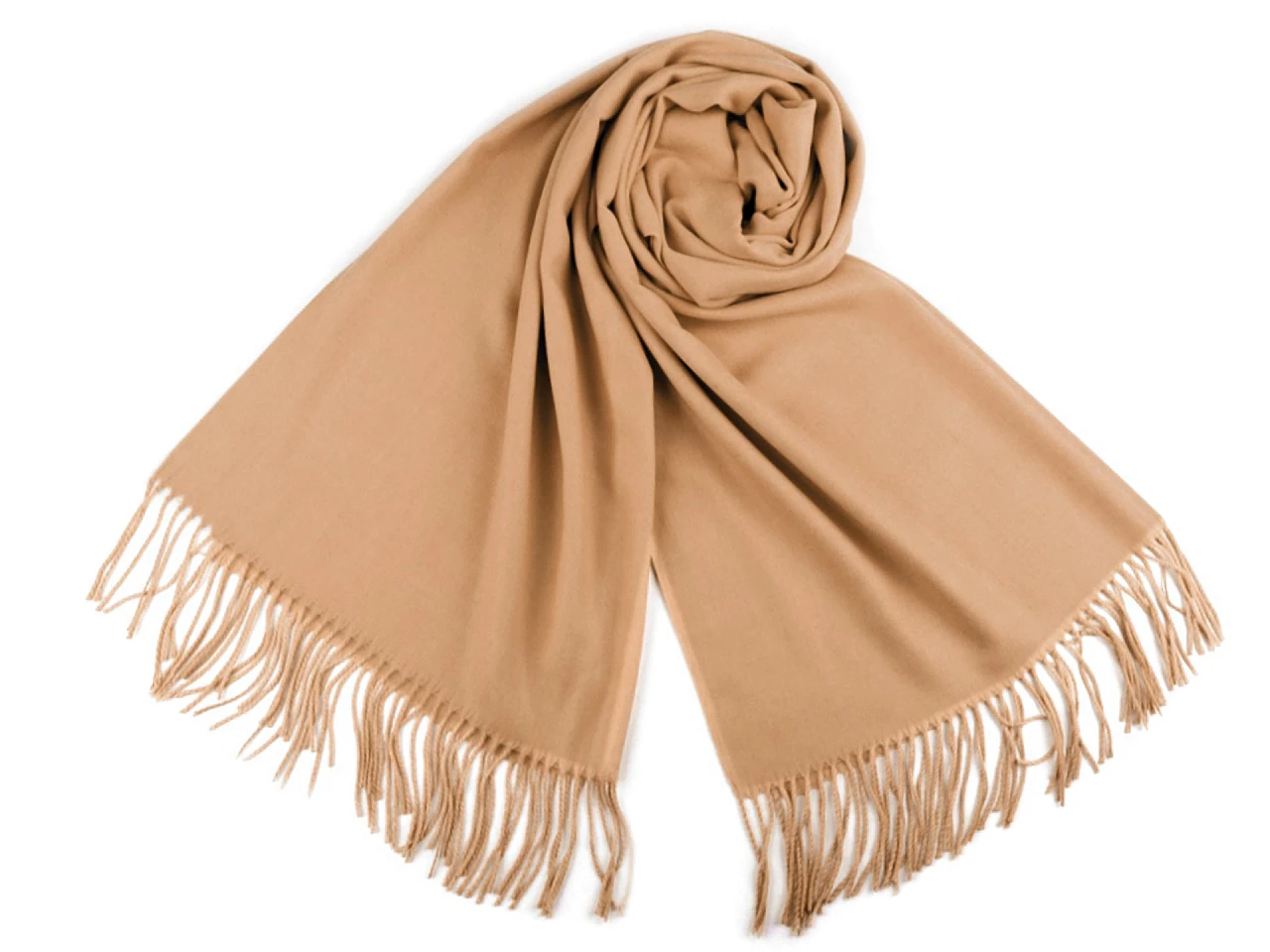 Pashmina típusú sál rojtokkal