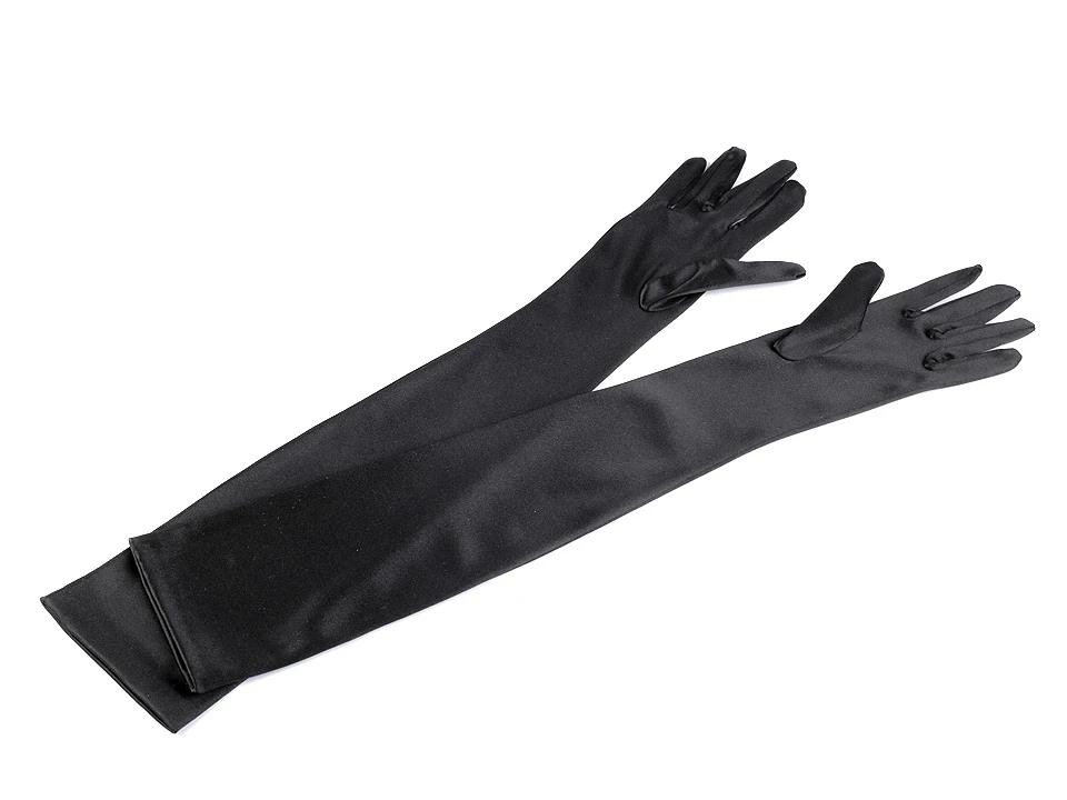 Prémium alkalmi szatén kesztyű - 55 cm