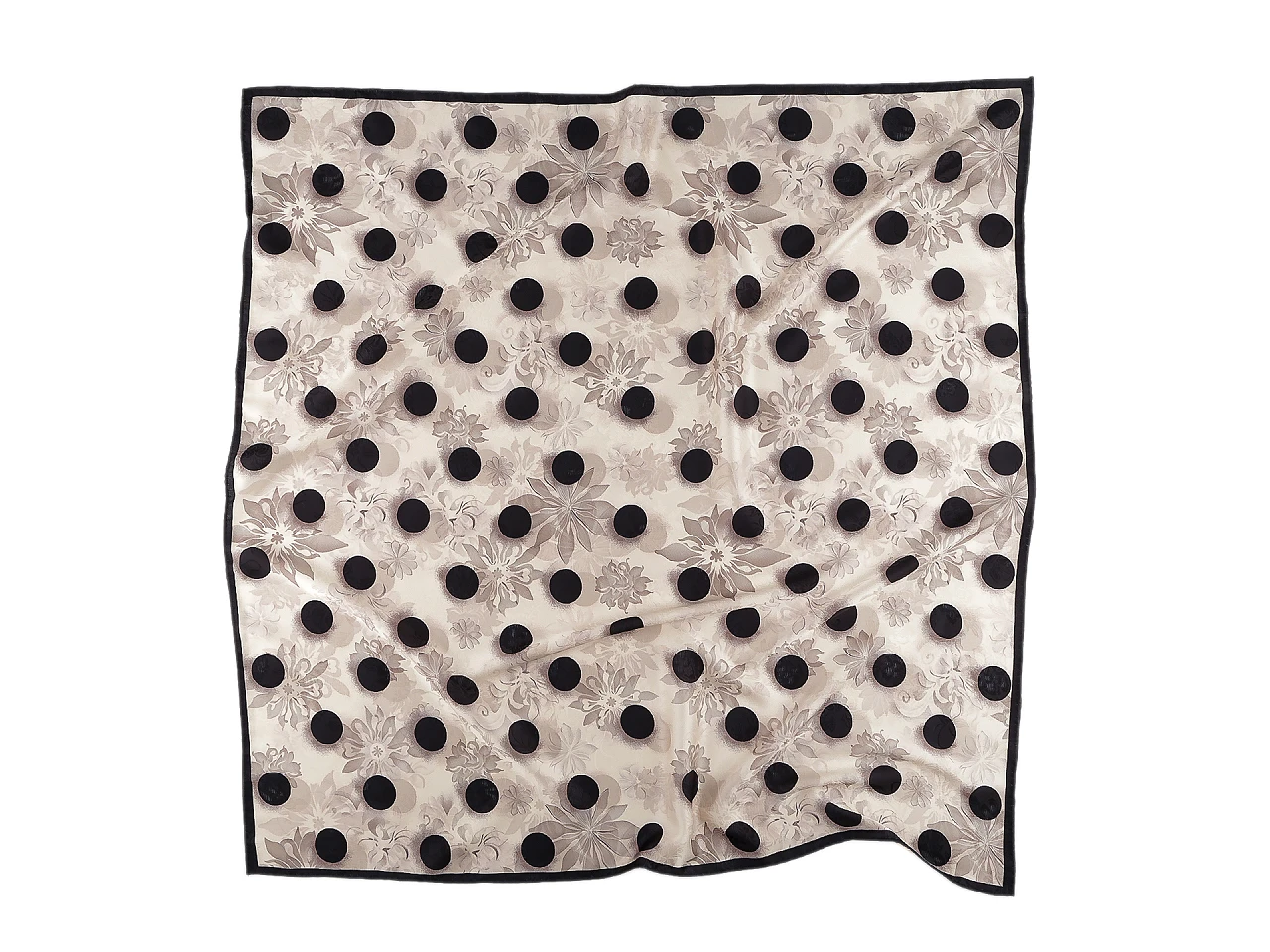 Szatén mintás kendő - 70x70 cm