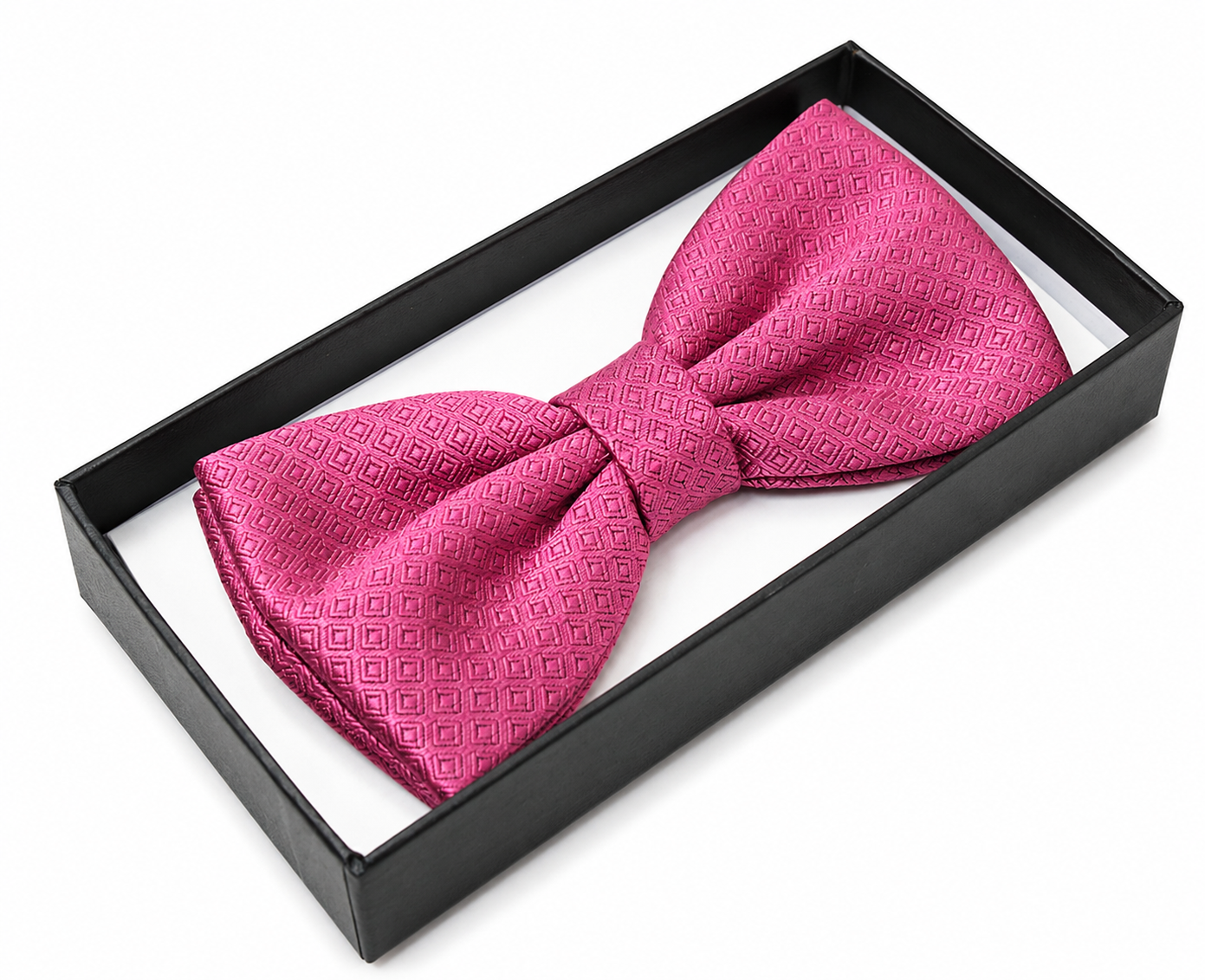 NM Díszdobozos szatén csokornyakkendő - Pinklazac mintás